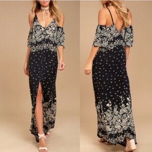 Billabong Starry Night Paisley Maxi Dress - Size Small